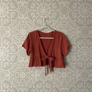 NEW Shein Tie Top - size large
